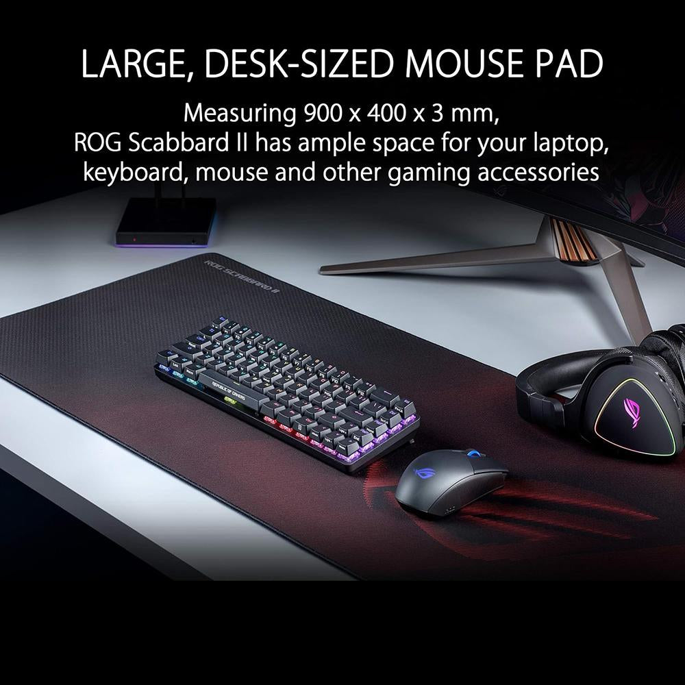 ASUS ROG Scabbard II Gaming Mouse Pad - Large XXL Extended (36