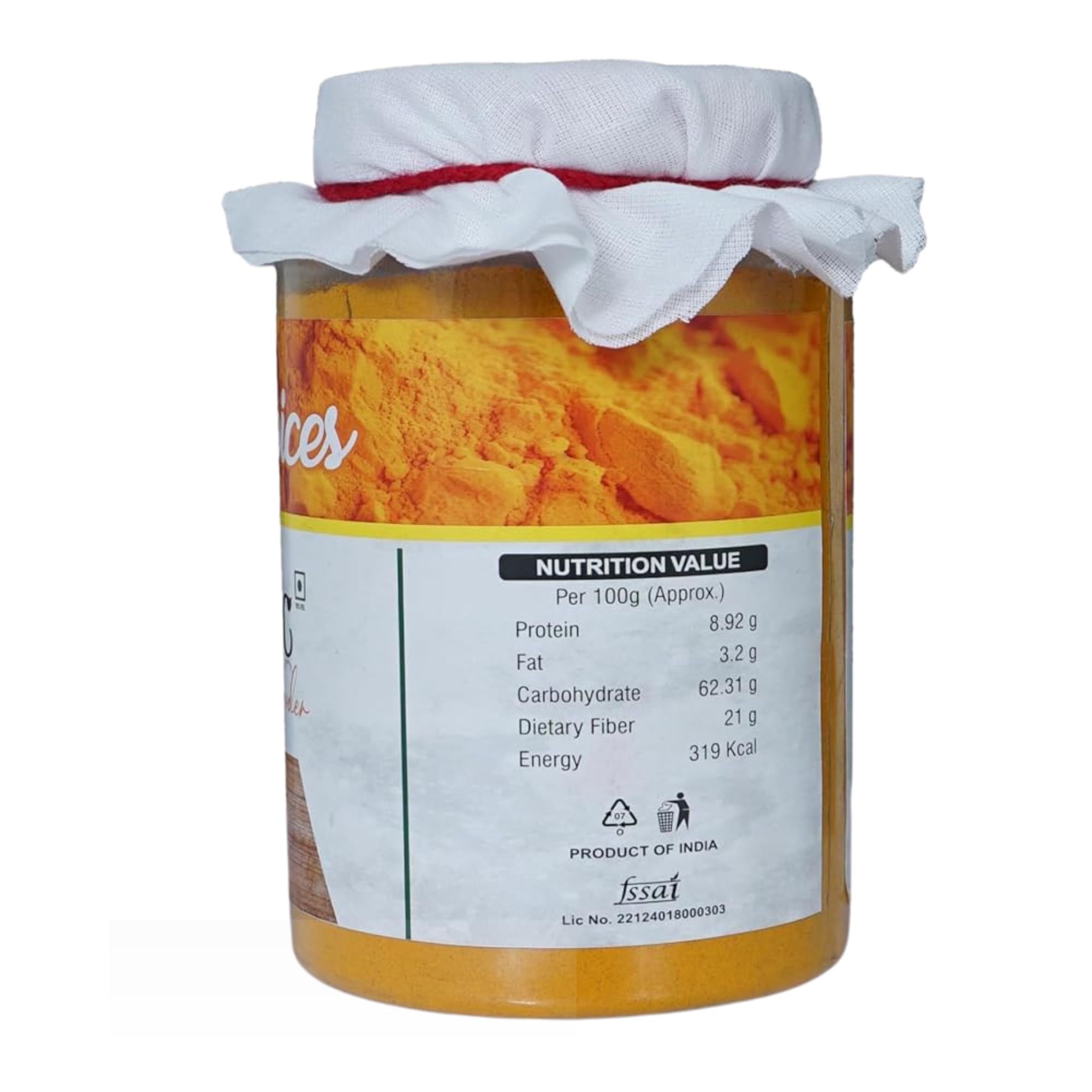 Organic Turmeric Powder 500g - 100% Pure, Chemical-Free Haldi Powder | Antioxidant & Anti-Inflammatory Benefits | Perfect for Cooking, Golden Milk, Smoothies & Skin Care | USDA Certified