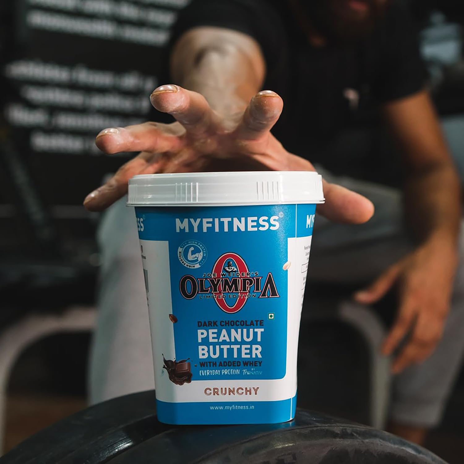 MYFITNESS All Natural Peanut Butter Chocolate Protein Spread - Non-GMO, Gluten-Free, No Preservatives - High Protein American Recipe (1kg) - Perfect for Smoothies, Baking & Post-Workout Recovery