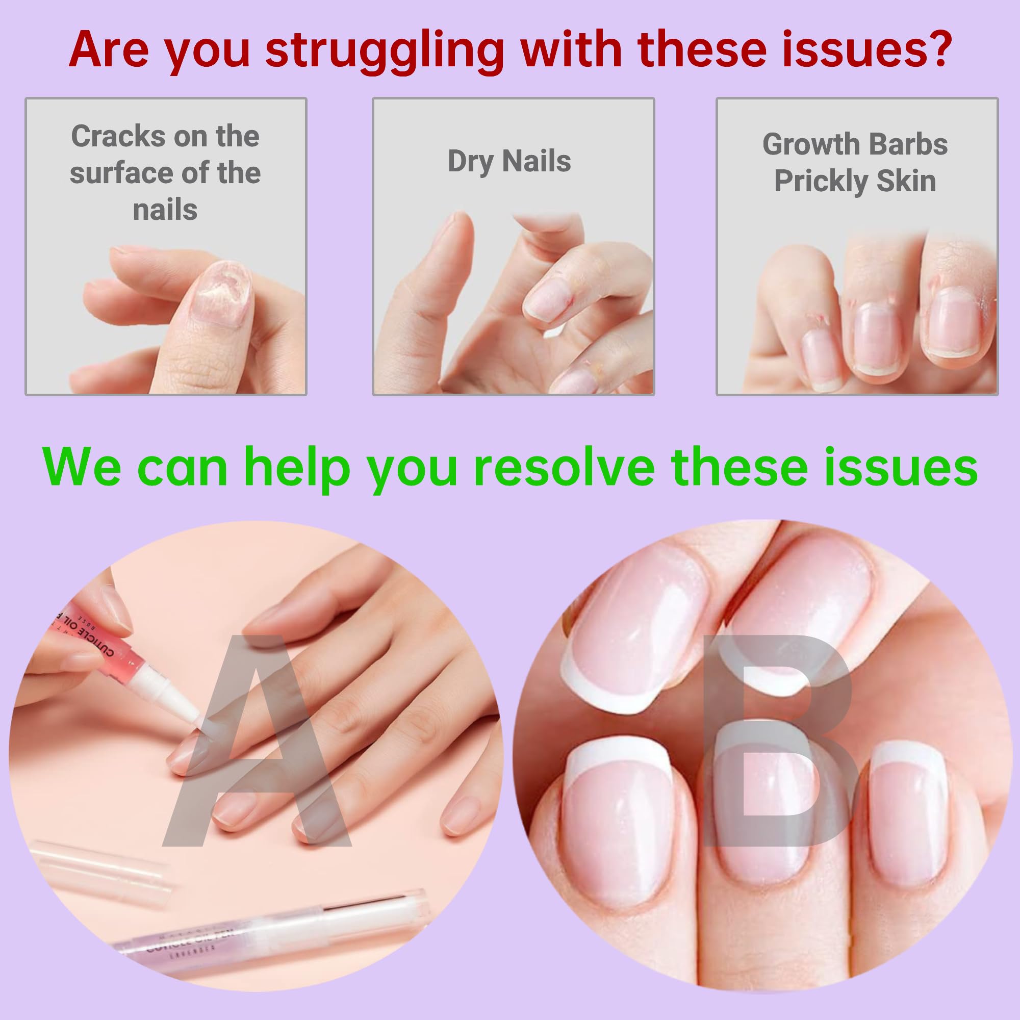 15 PCS Cuticle Oil Pen for Nails - GRUNIL Nail Growth Treatment & Strengthener for Thin Nails - Home Manicure & Pedicure Care Kit - Perfect for Salon, Spa & DIY Nail Care at Home