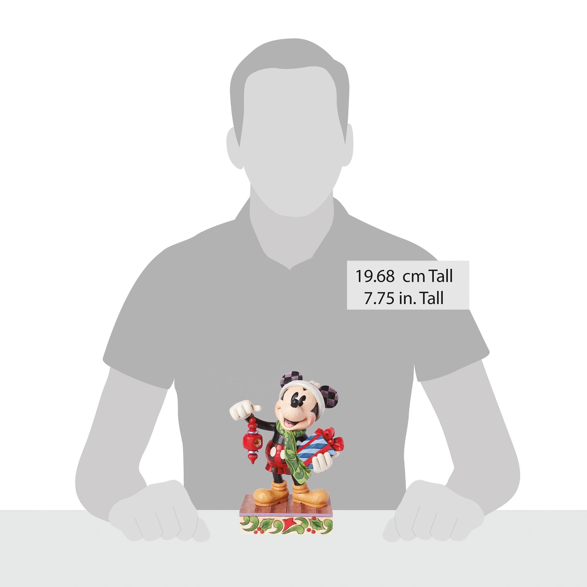 Disney Mickey Mouse Holiday Limited Edition Collectible Figurine - Perfect for Christmas Decor, Gift Giving & Disney Fan Collections
