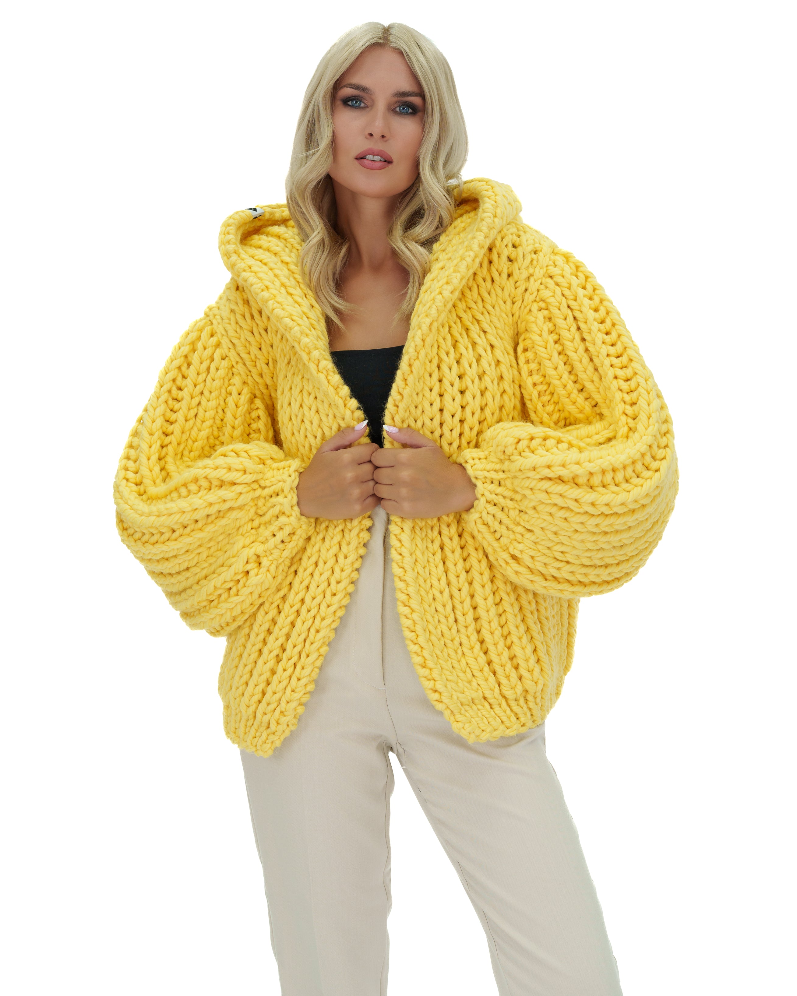 Stylish Hooded Chunky Cardigan for Women - Cozy Oversized Knit Sweater | Perfect for Fall, Winter & Casual Outfits