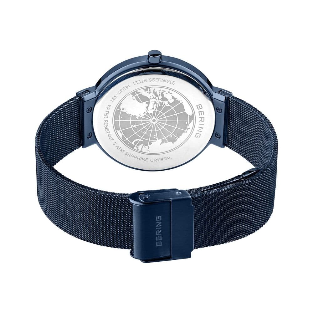 BERING 14539 Women's Watch with Blue Dial - Analog Quartz Movement - Water Resistant - Elegant Dress Watch for Women - Perfect for Office, Party & Everyday Wear
