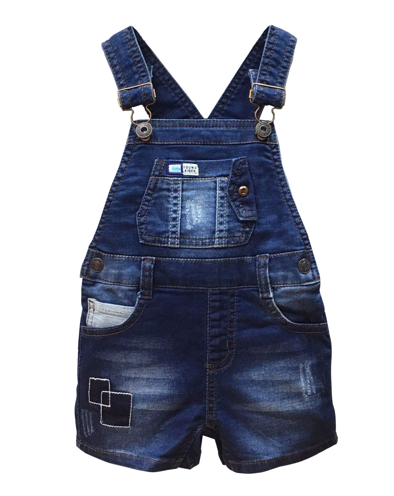 KIDSCOOL SPACE Baby & Toddler Summer Shorts - Adjustable Denim Shortall Overalls for Boys & Girls | Perfect for Playtime, Beach & Outdoor Adventures