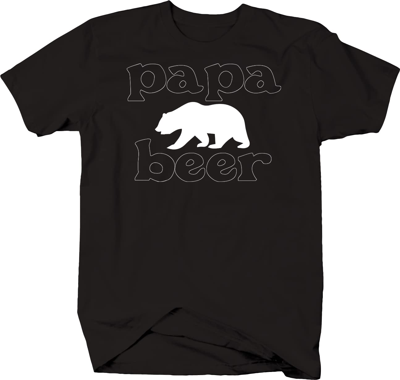 Papa Bear Grandpa T-Shirt for Men - Black Cotton Casual Tee for Grandchildren & Kids - Perfect for Family Outings, Gifts & Casual Wear