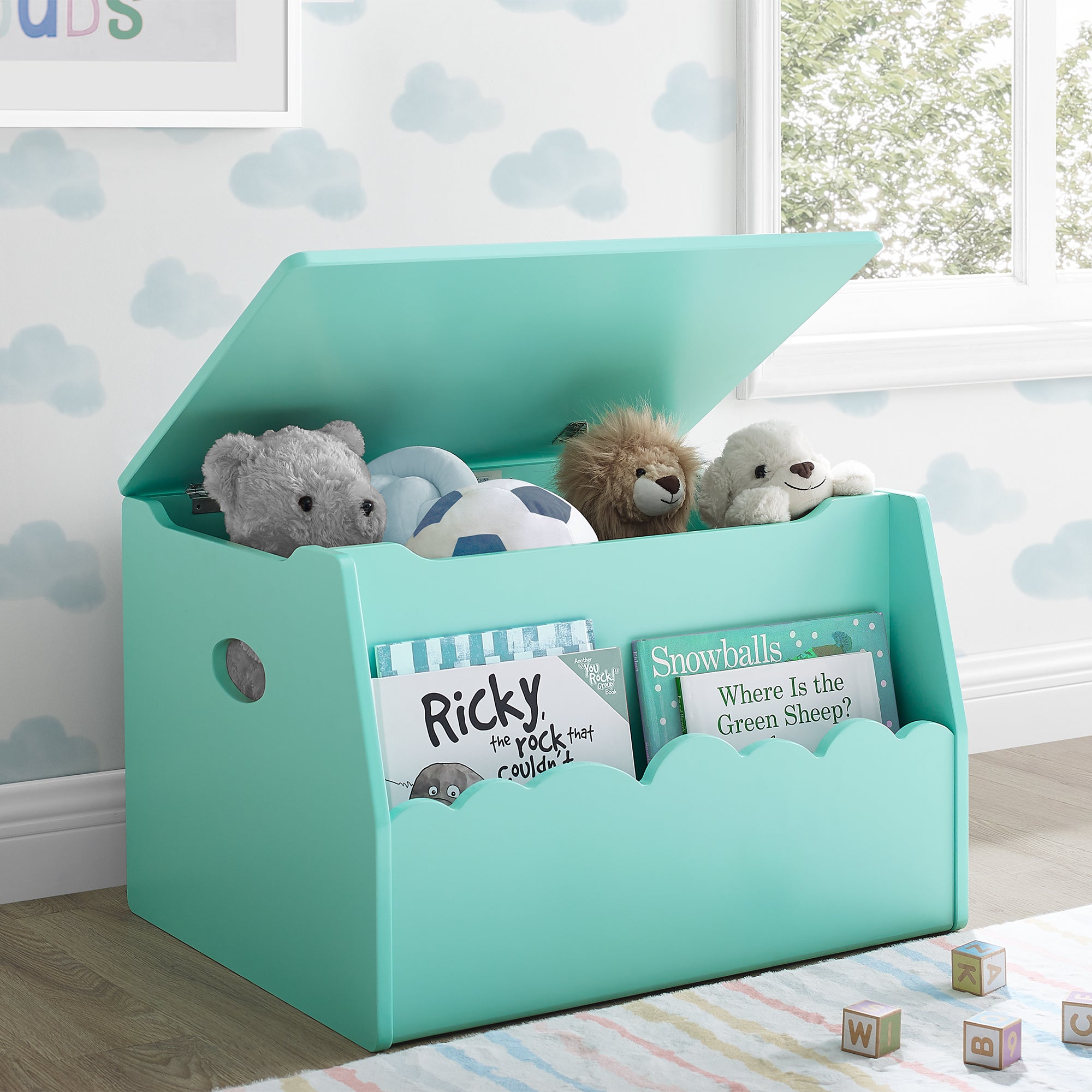 Cloud Toy Box - Greenguard Gold Certified for Safe & Non-Toxic Kids' Storage | Perfect for Nursery, Playroom & Daycare Organization