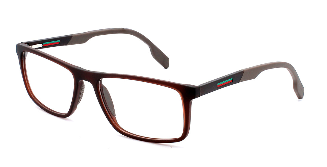 Stylish Playful Brown Acetate Glasses FA01 02 - Trendy Eyewear for Women & Men, Perfect for Daily Wear, Work, and Fashion Outfits