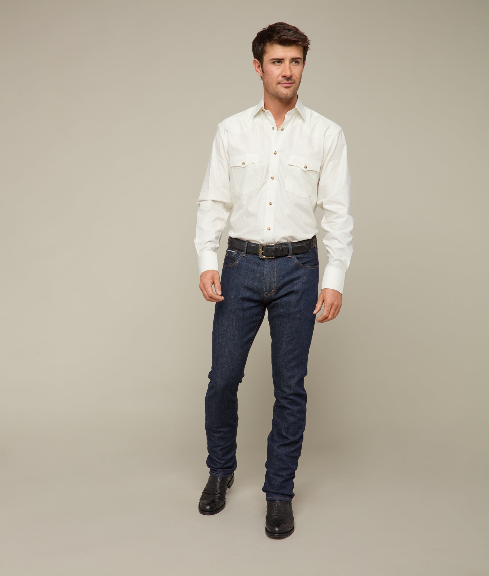 Jesse Men's Slim Straight Fit Jeans in Cavalry Blue - Comfortable & Stylish Denim Pants for Casual Wear, Work & Everyday Outfits