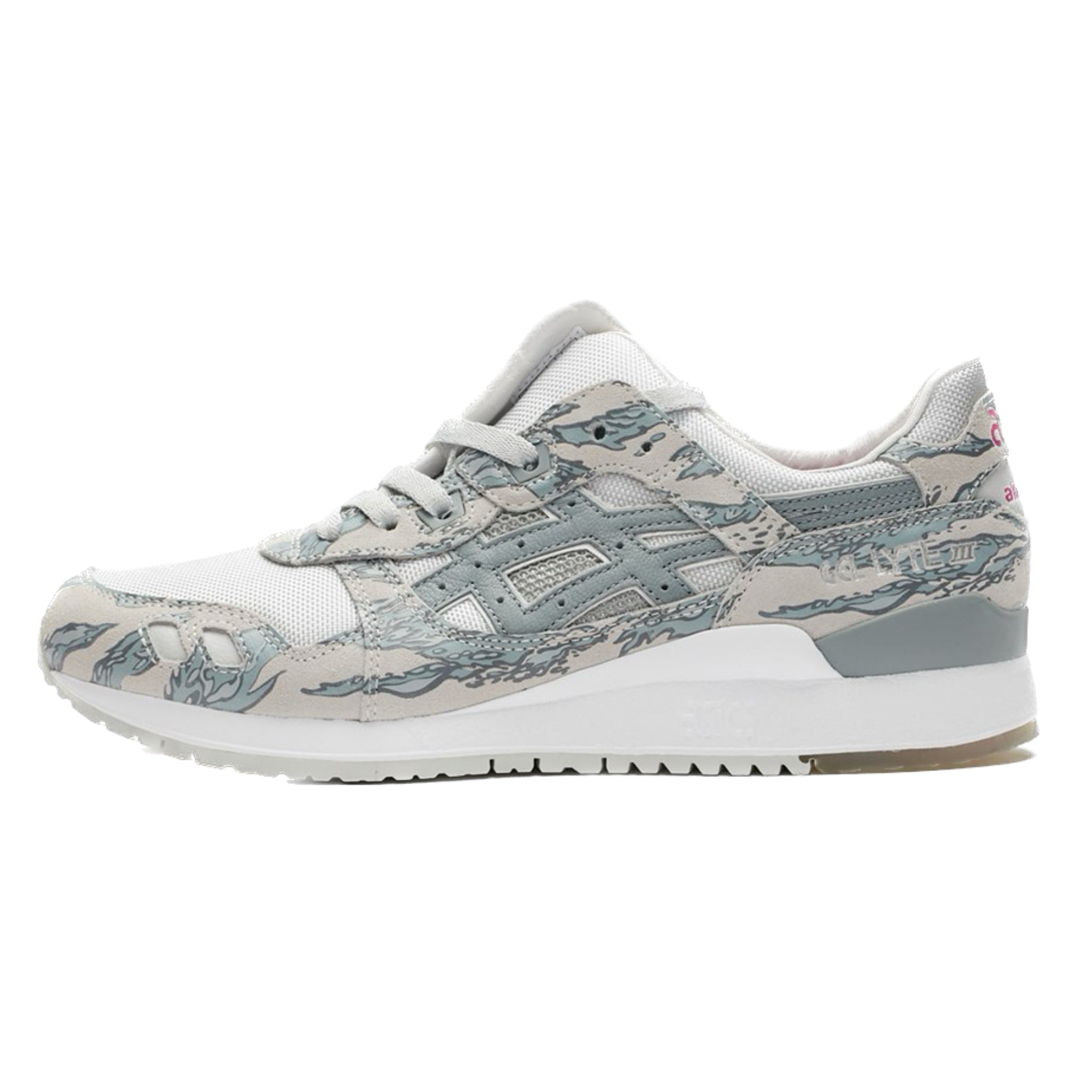 Asics Gel Lyte III Atmos x Solebox Grey Purple Running Shoes - Men's Retro Sneakers for Jogging, Gym & Streetwear Fashion