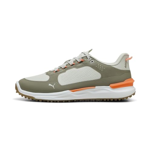 Sedate Gray-velvet Moss-fluro Orange Pes