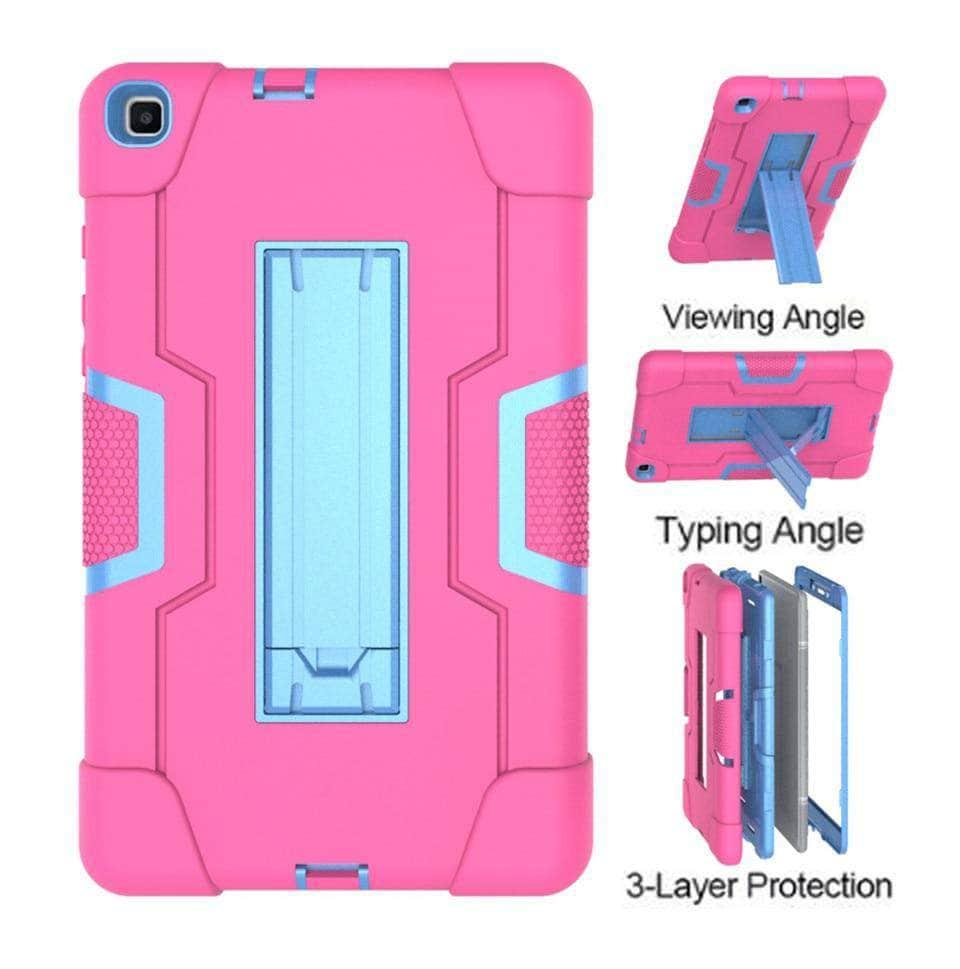 Samsung Galaxy Tab A 8.0 (2019) SM-T290/SM-T295 Shockproof Rugged Case - 3-in-1 Hybrid Protective Cover for Kids, Outdoor & Travel Use