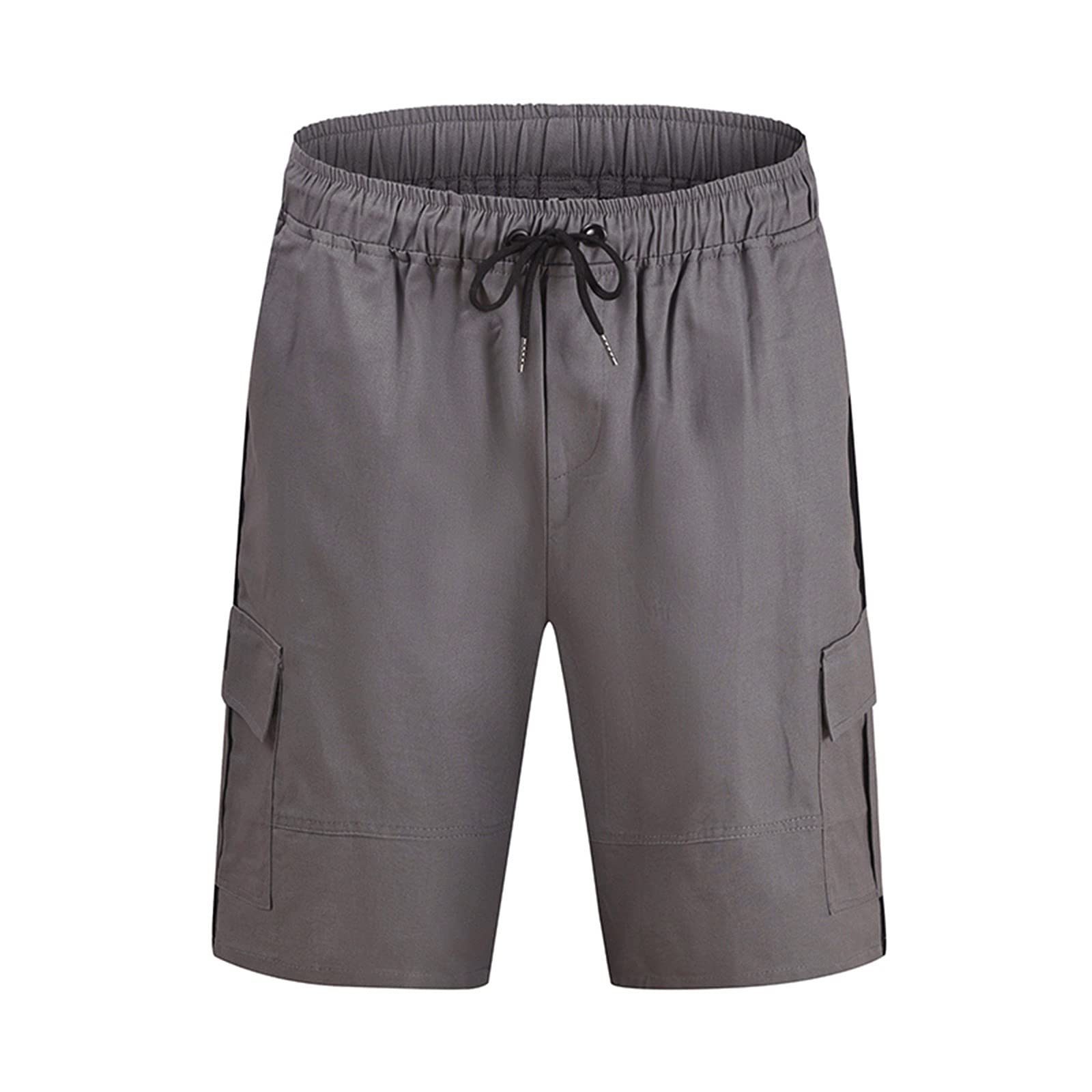 **Men's Cargo Shorts - Classic Fit, Elastic Waist & Multiple Pockets - Summer Casual Shorts for Beach, Hiking & Outdoor Activities**