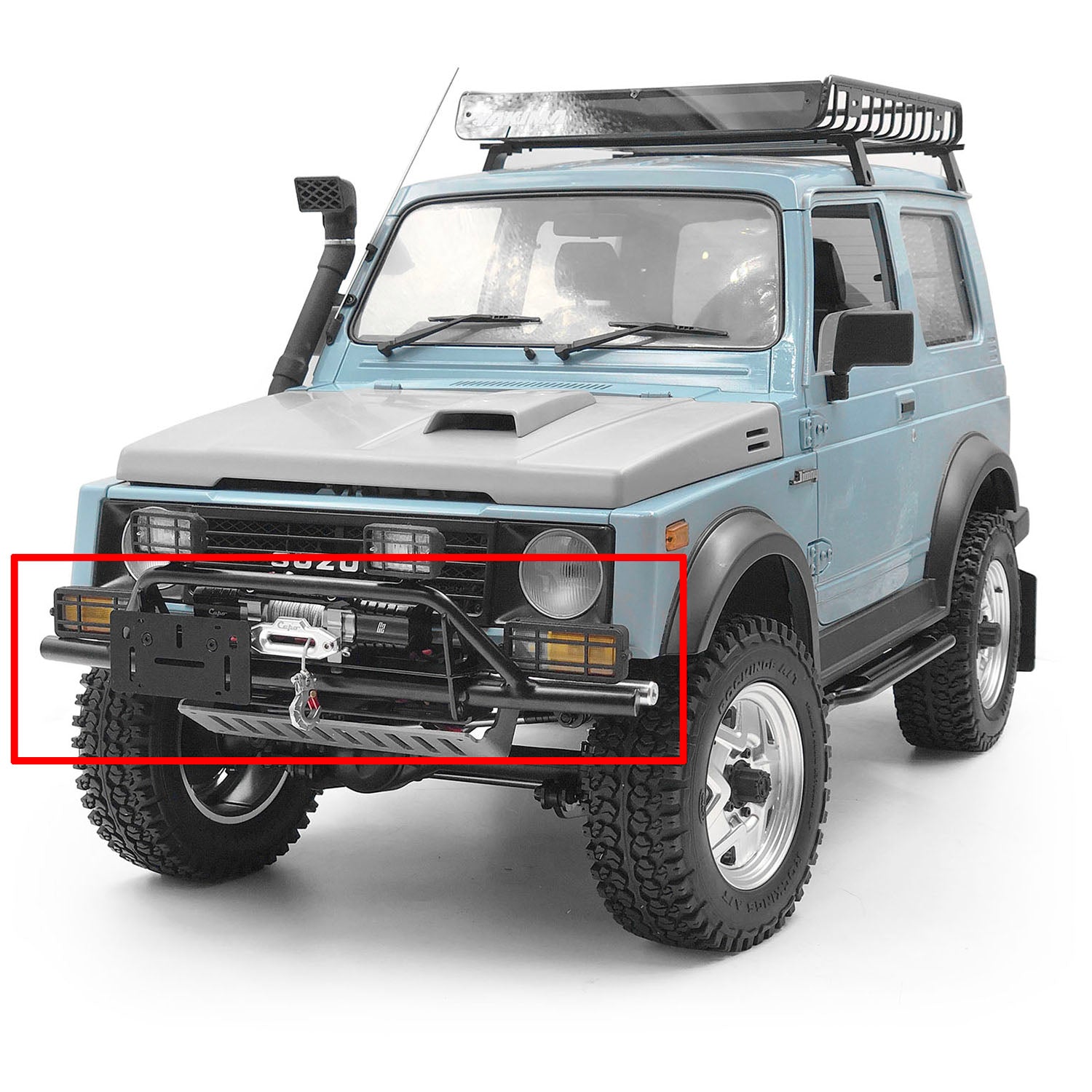 1/6 Scale Capo Sixer1 RC Off-Road Crawler Car Front Bumper Metal Tube Replacement Part - DIY Upgrade for Remote Control Model Cars | Perfect for Crawling, Rock Racing & Outdoor Adventure Scenes