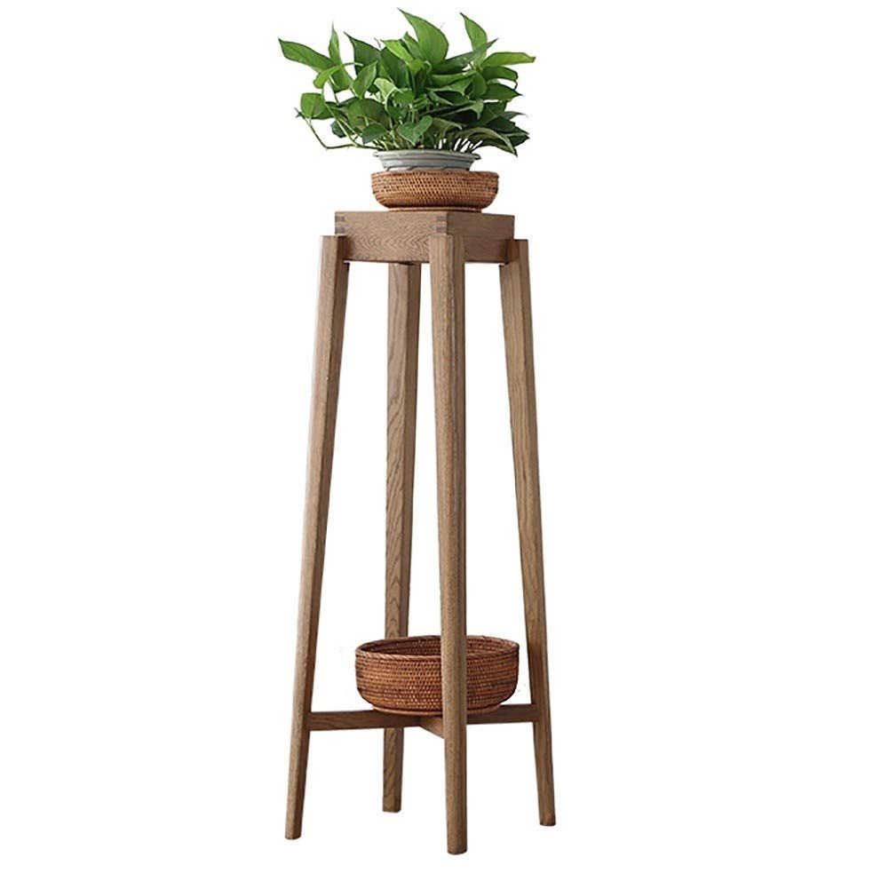 Lustar 2-Tier Wooden Plant Stand - Multifunctional Indoor/Outdoor Flower Shelf, Storage Rack & Display Shelf (100cm) - Perfect for Home, Garden, Patio, and Balcony Decor