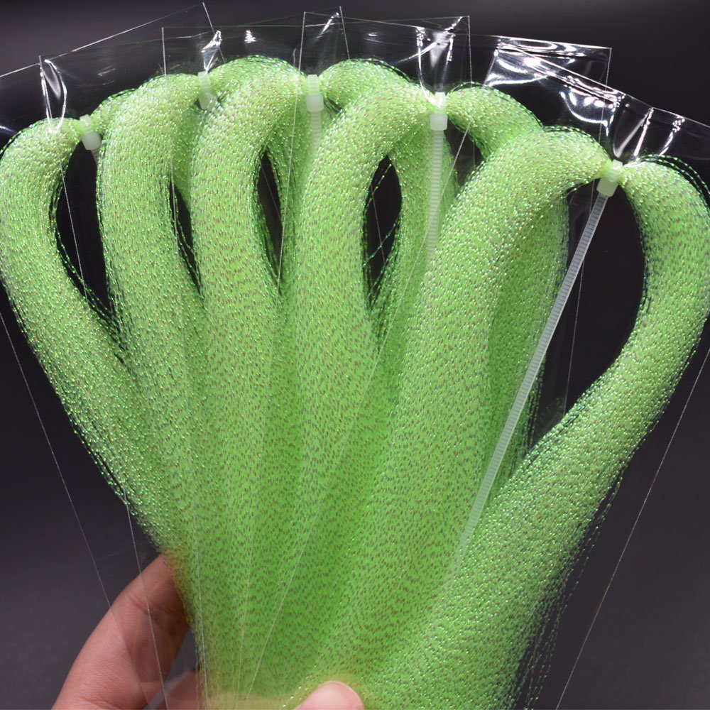 10 Packs Crystal Flash Fly Fishing Line - Premium Fly Tying Material for Dry Flies & Fishing Lures - Perfect for Trout, Salmon & Bass Fishing Accessories
