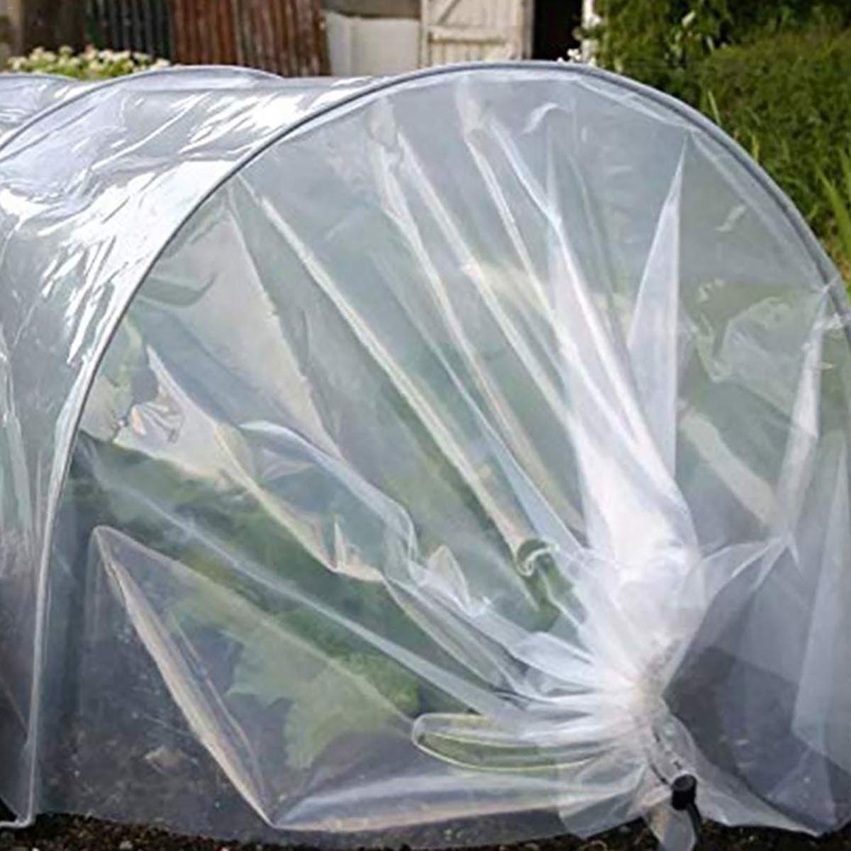 Durable Garden Poly Tunnel Greenhouse Cover - Weatherproof Plastic Film for Harsh Conditions & Seed Germination | Perfect for Home Gardening, Plant Protection & Year-Round Growing