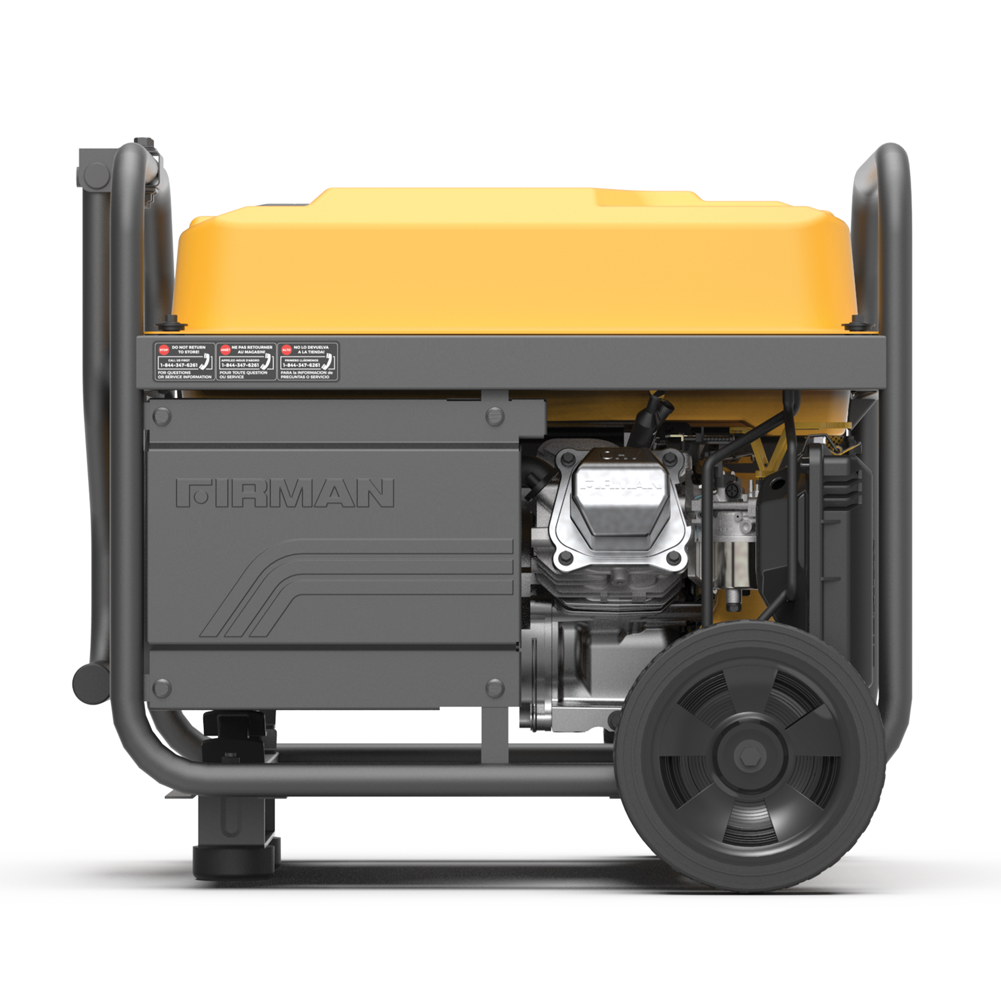 4550W Portable Gas Generator with Recoil Start - 120V Power Supply for Camping, Emergencies & Outdoor Activities