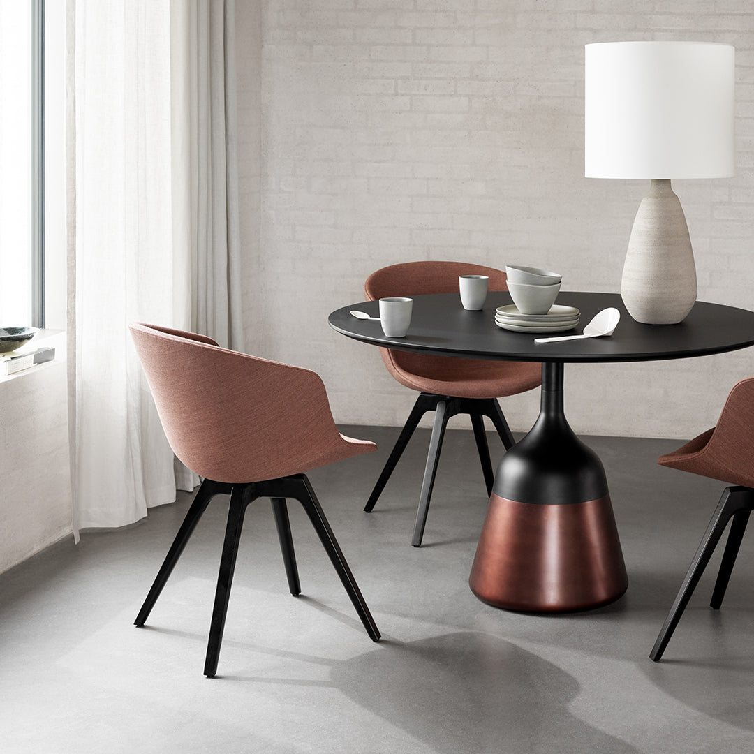 Modern Round Coin Dining Table - Elegant & Durable for Kitchen, Dining Room, or Outdoor Patio - Perfect for Family Gatherings & Dinner Parties