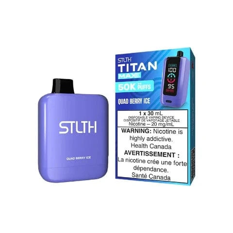 STLTH Titan MAX 50K Disposable Vape - 50000 Puffs, 30mL E-Liquid, Long-Lasting Vaping Device for Adults | Perfect for Travel, Parties & On-the-Go Use (Ontario)