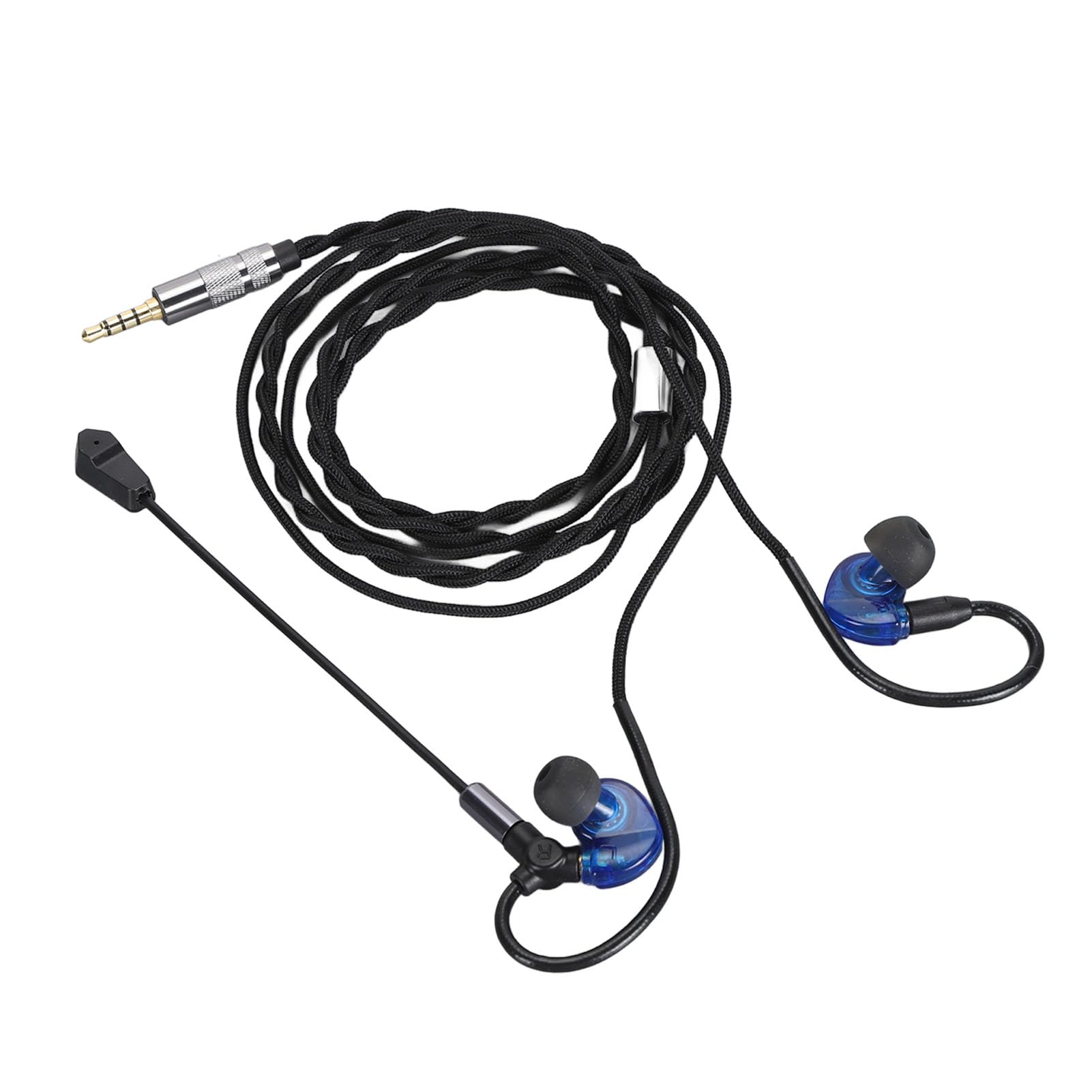 Ciciglow Detachable Gaming Headphones with Noise Canceling - 3.5mm Wired Headset with 10mm Speaker - Lightweight PC Gaming Headphones for Laptop, Computer (Blue) - Perfect for Gaming, Streaming & Online Classes