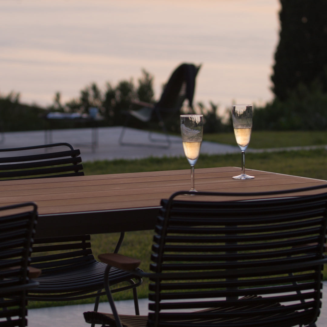 Click Outdoor Dining Chair with Armrests - Patio, Garden, Poolside & Backyard Seating - Weather-Resistant & Comfortable
