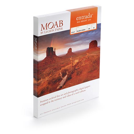Moab Entrada Rag Bright 300 - Premium Fine Art Paper for Photography & Inkjet Printing | Ideal for Art Prints, Portfolios & Professional Displays