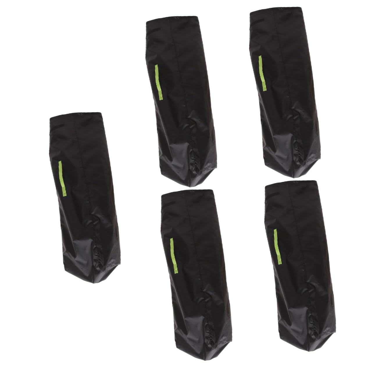 5-Pack Stroller Storage Bags - Durable Black Oxford Cloth Organizer for Baby Stroller, Car Seat & Airplane Travel - Perfect for Diapers, Toys & Travel Essentials
