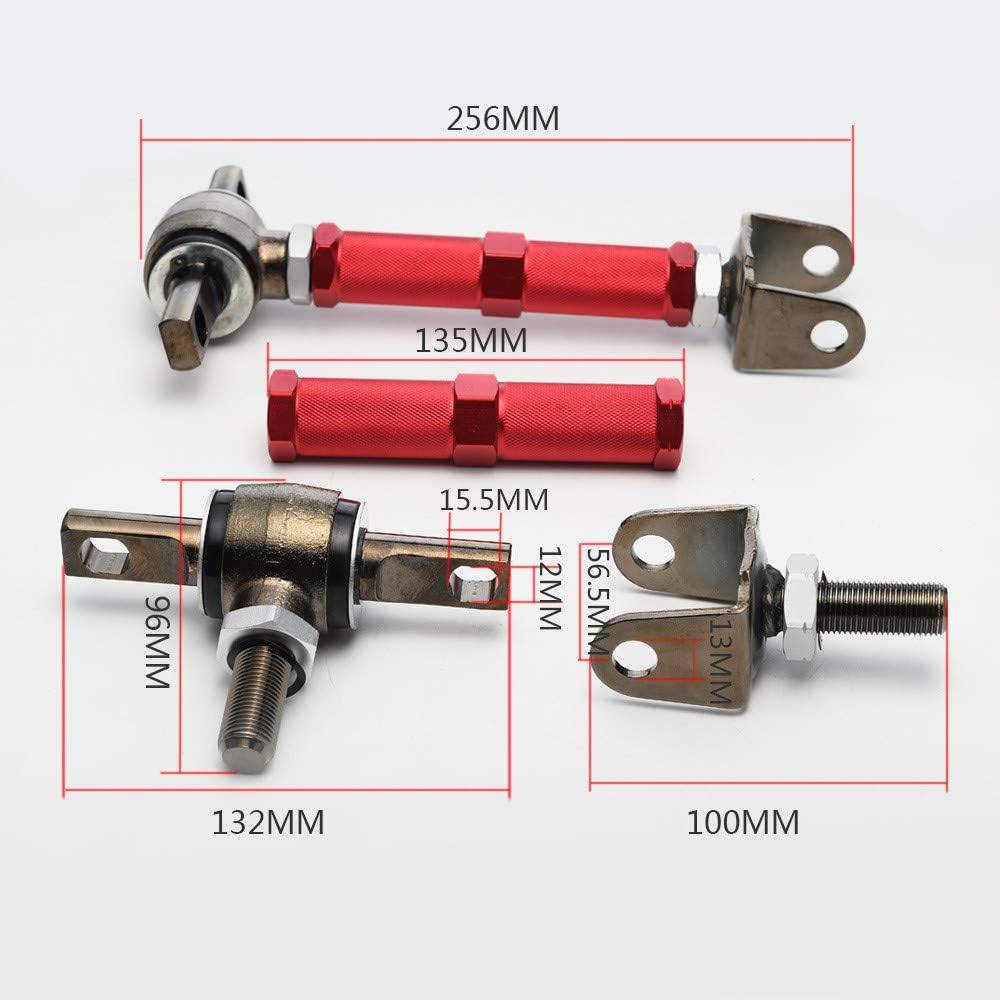 Adjustable Racing Rear Suspension Camber Control Arms Kit for Honda Civic 2001-2005 & Acura RSX 2002-2006 - Performance Upgrade for Track & Street Racing