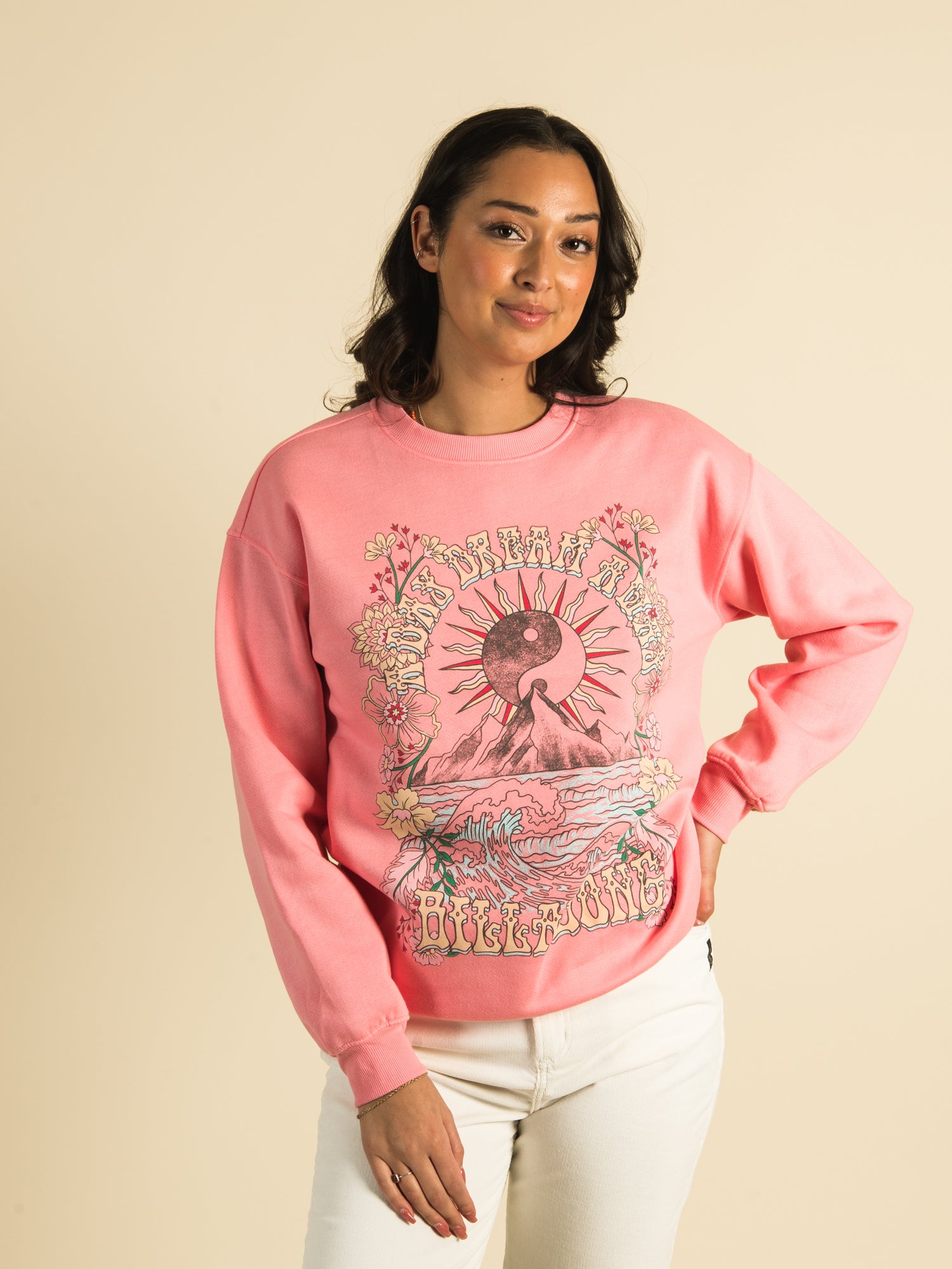 BILLABONG Take Me Away Crew Neck Sweatshirt for Men & Women - Comfortable Casual Pullover for Surfing, Beach & Everyday Wear