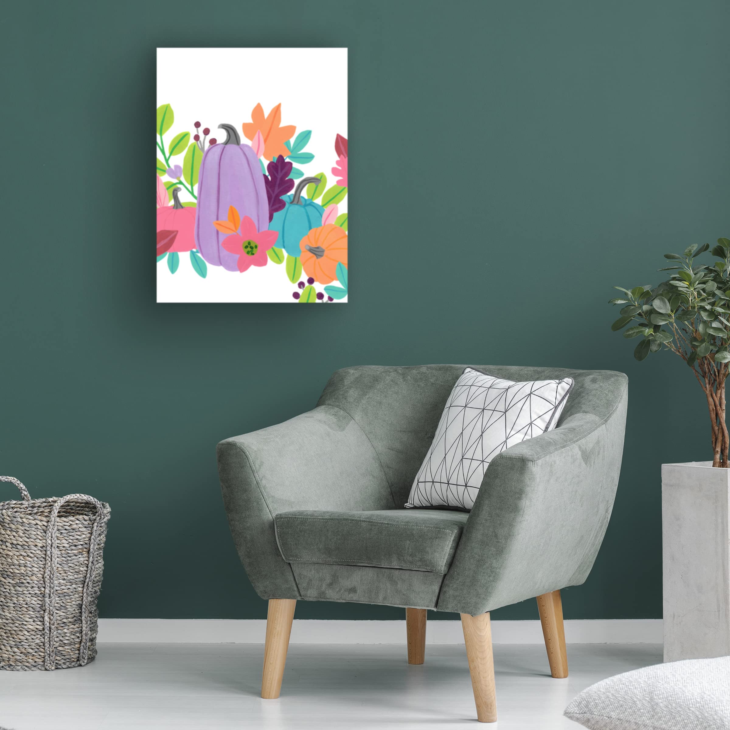 Bright Harvest II by June Erica Vess - Premium Canvas Wall Art Print for Home & Office Decor | Farmhouse, Living Room, Bedroom Aesthetic
