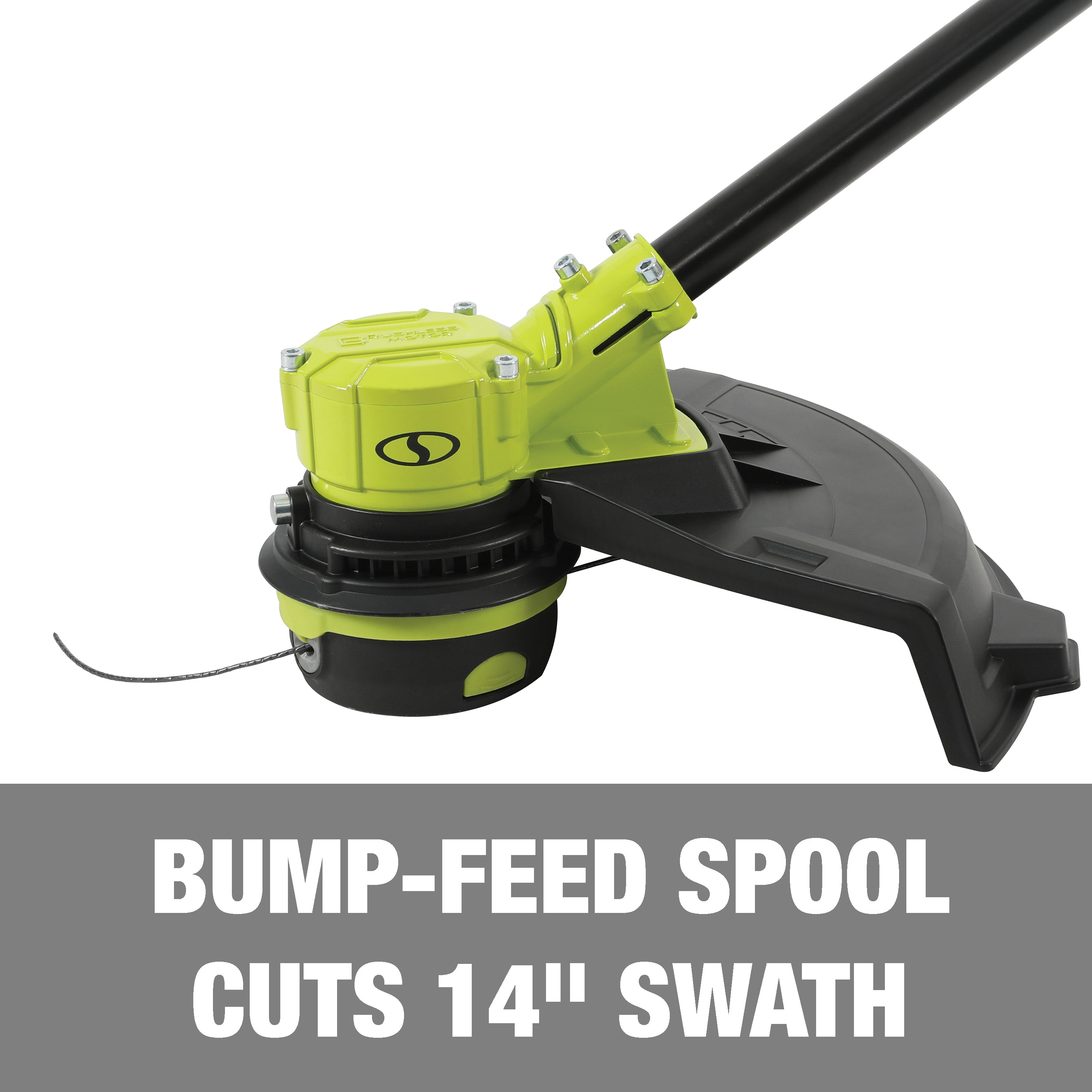 Sun Joe 24V ST14B CT 24 Volt IONMAX Cordless Dual Line String Trimmer - 14 Inch Lightweight Battery Powered Weed Eater (Tool Only) | Perfect for Lawn Edging, Yard Maintenance & Landscaping