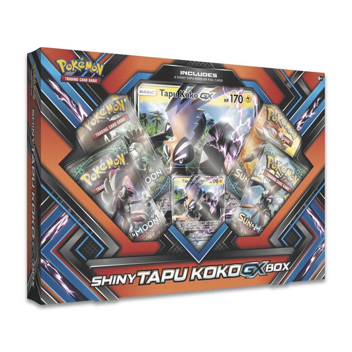 Pokémon Shiny Tapu Koko GX Trading Card Game Box Set - Collectible TCG Cards for Battles & Display | Perfect for Pokémon TCG Players & Collectors