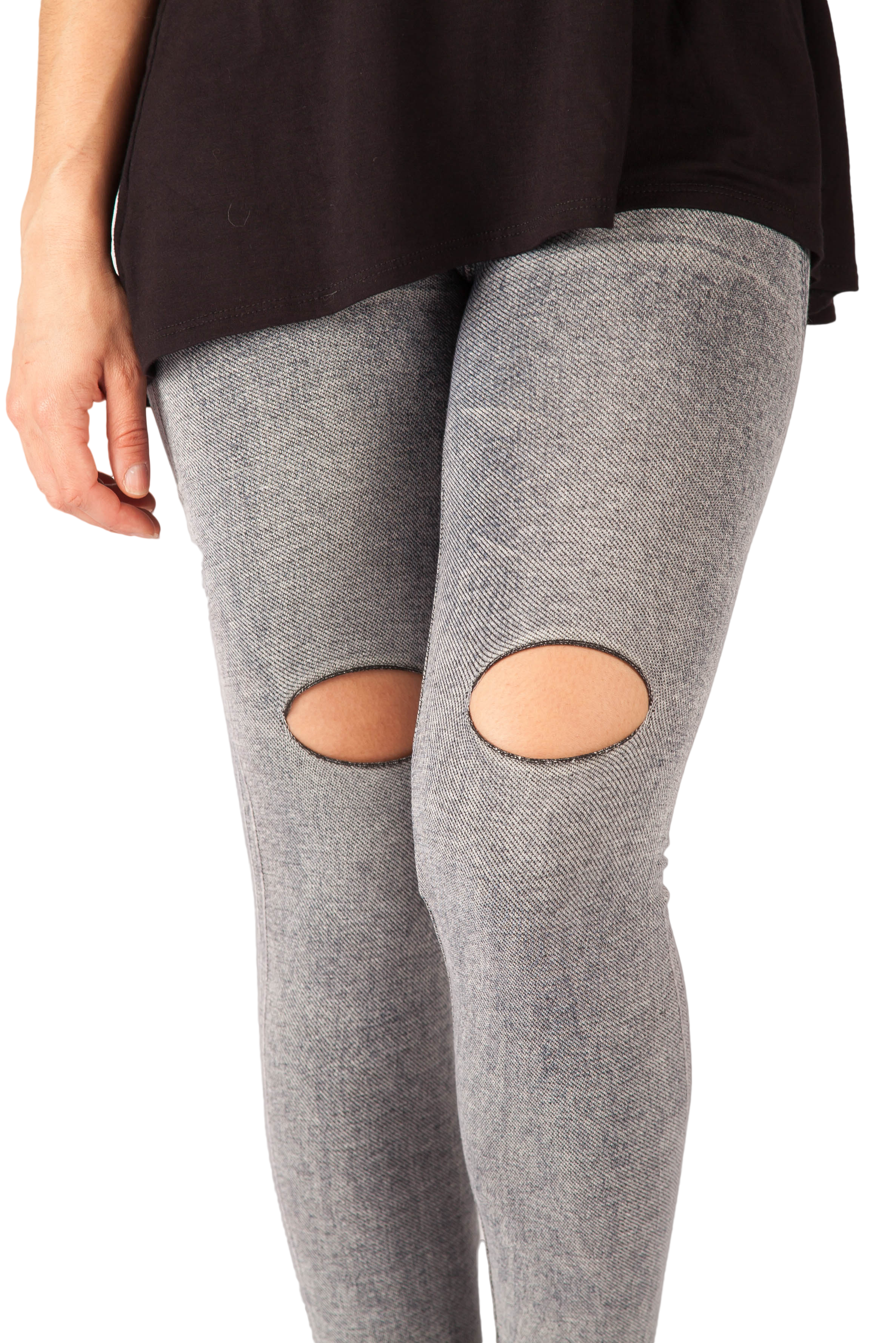 Vintage Acid Wash Distressed Jeggings for Women - High Waisted Stretch Denim Skinny Jeans - Perfect for Casual Outfits, Date Nights & Streetwear Fashion