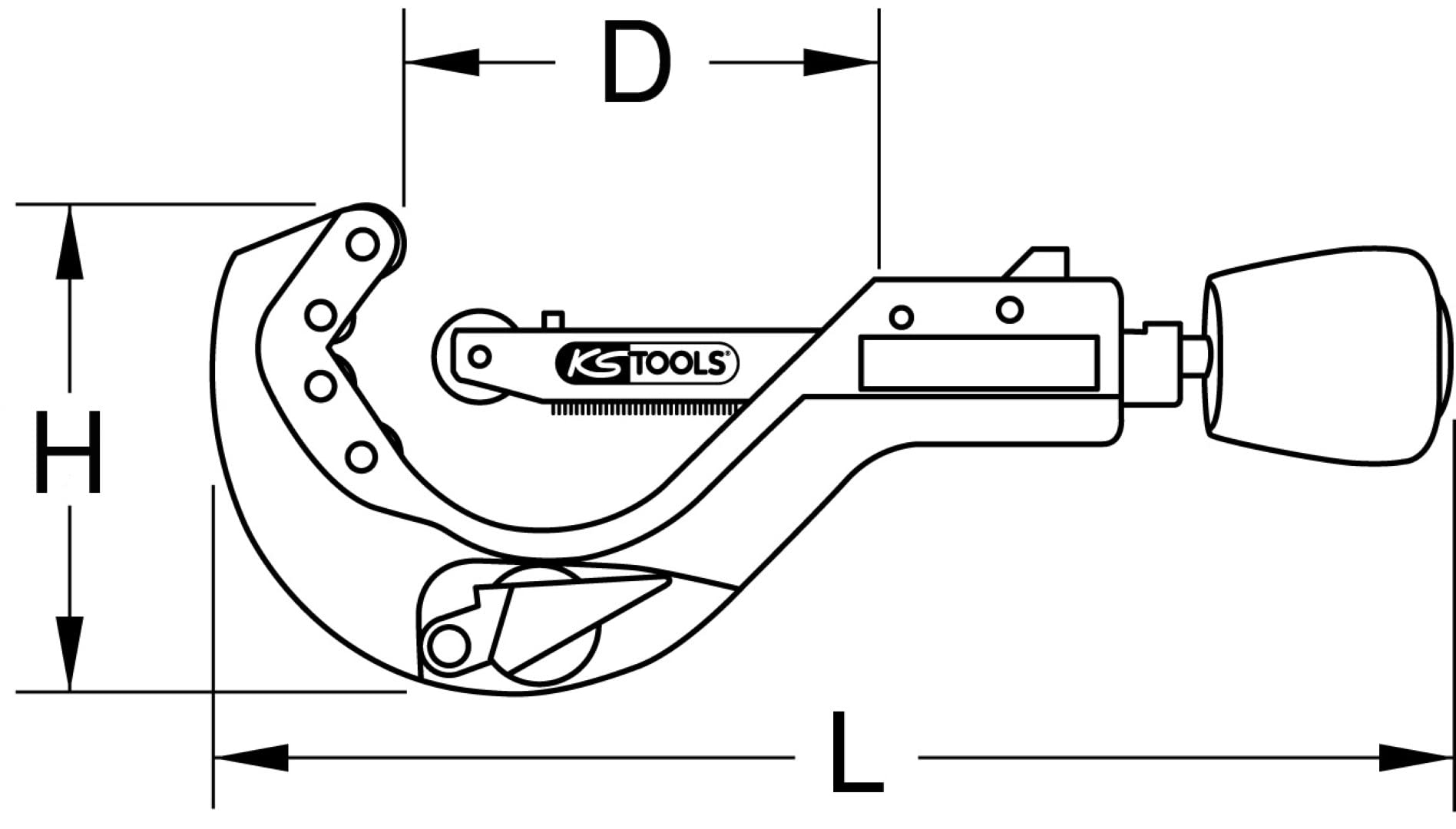 Automatic Ratchet Pipe Cutter for Plastic Pipes - 6-64mm (1/4