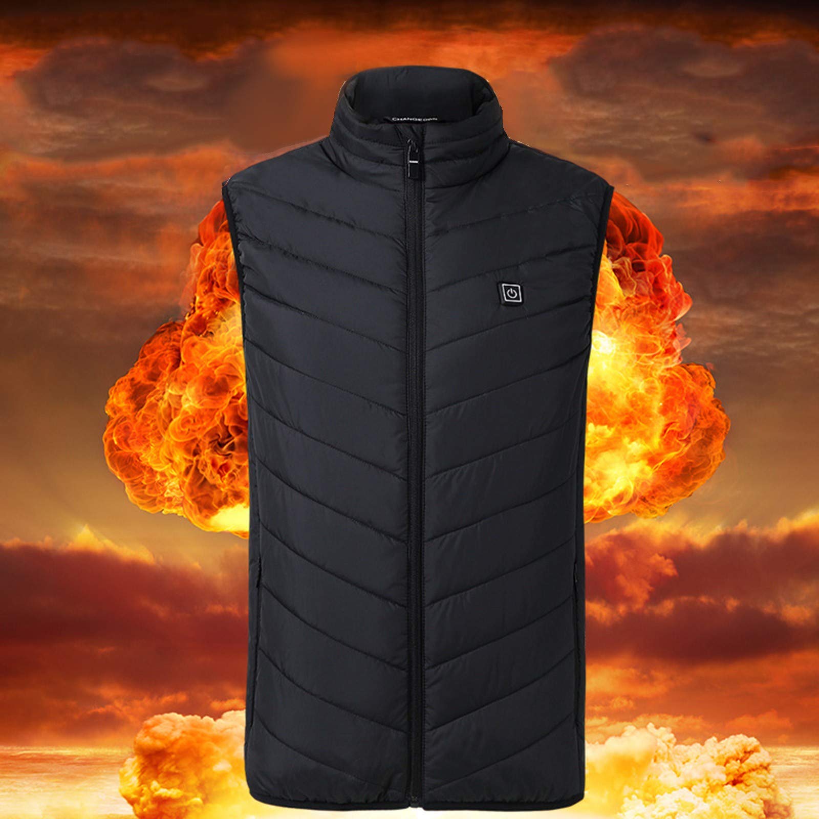 Lightweight USB Heated Vest for Women - Electric Heating Jacket with USB Charging for Outdoor Activities (Batteries Not Included) | Perfect for Hiking, Camping & Winter Sports