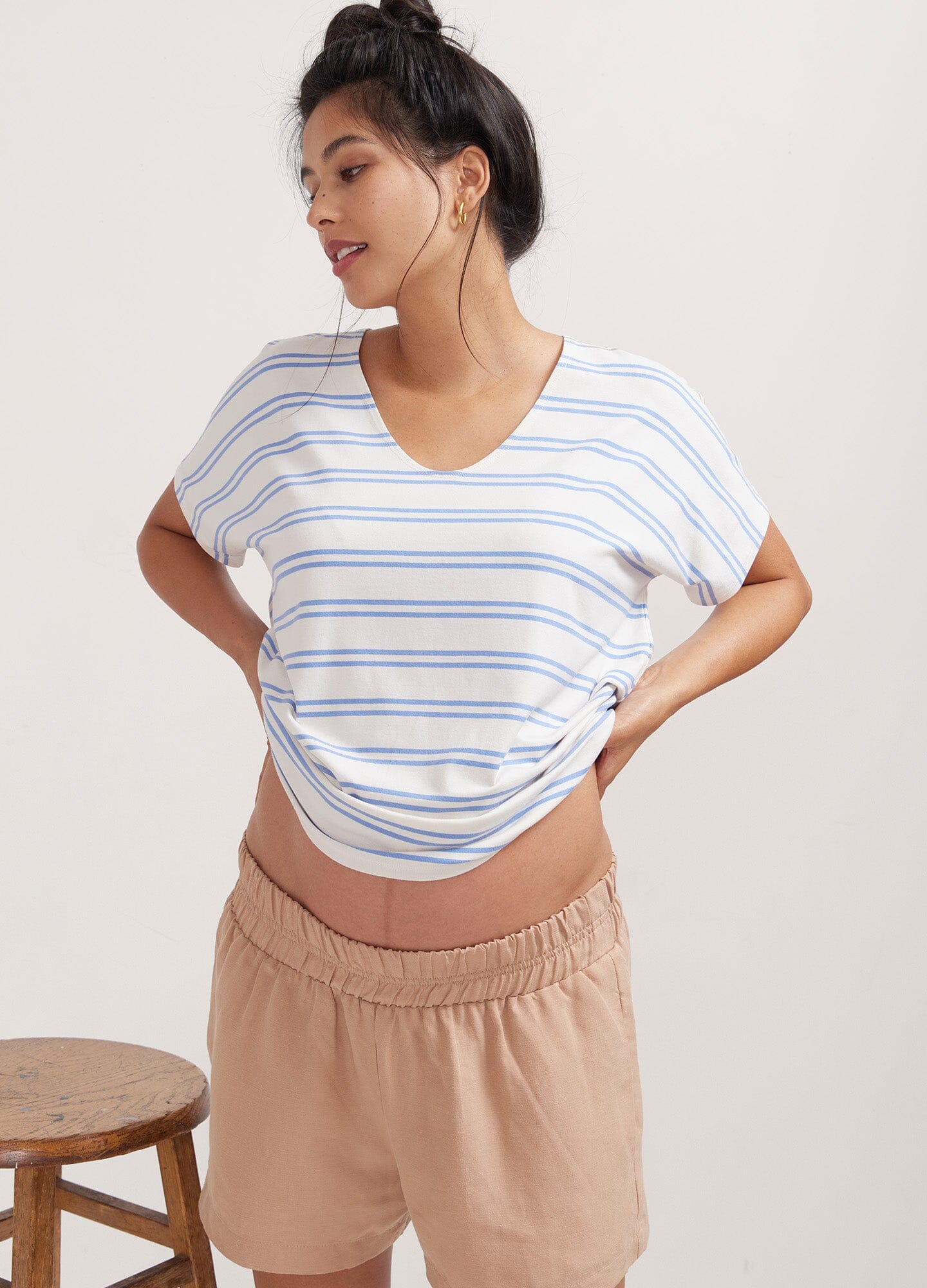 The Perfect Vee 6 - Premium Women's T-Shirt for Casual & Work Wear | Soft Cotton Crew Neck Tee | Trendy Everyday Basic Top for Outfits & Layering