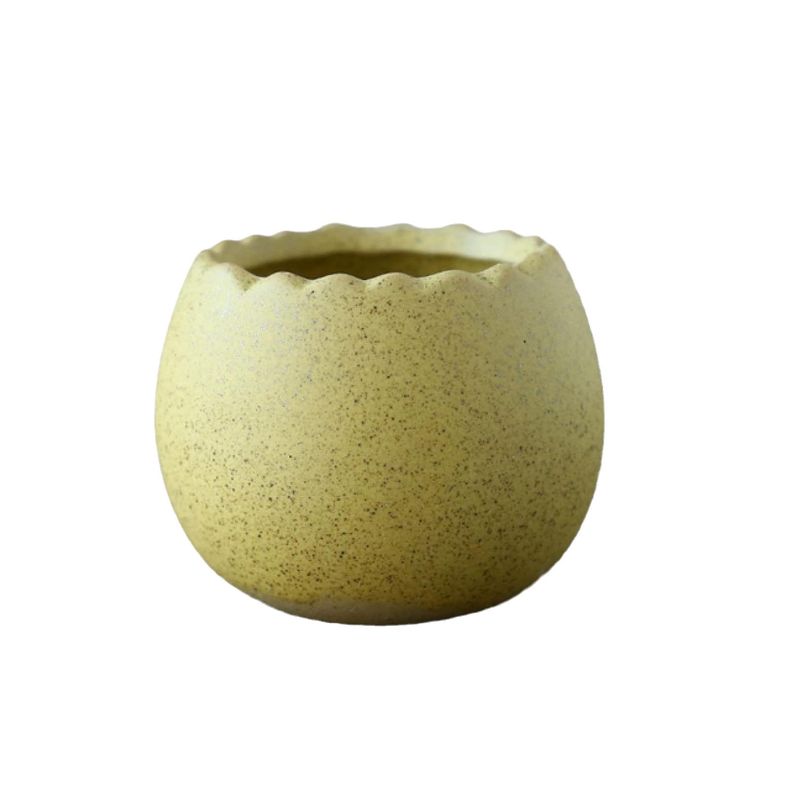 Joyvic Macaron Eggshell Succulent Planter - Mini Ceramic Flower Pot for Cactus, Air Plants & Small Succulents - Perfect for Desktop, Office Decor, Balcony & Home Garden Decoration