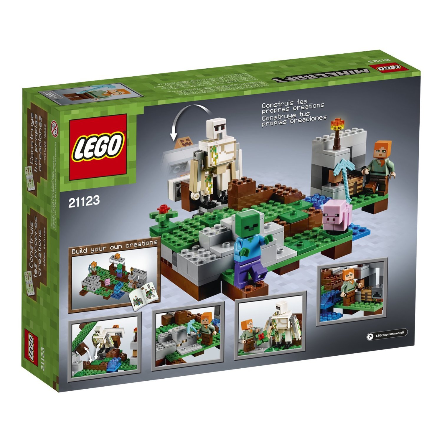 Minecraft LEGO 208 PCS The Iron Golem Brick Box Building Toys Set - Creative STEM Educational Construction Kit for Kids & Adults - Perfect for Birthday Gifts, Classroom Activities & Family Bonding Time