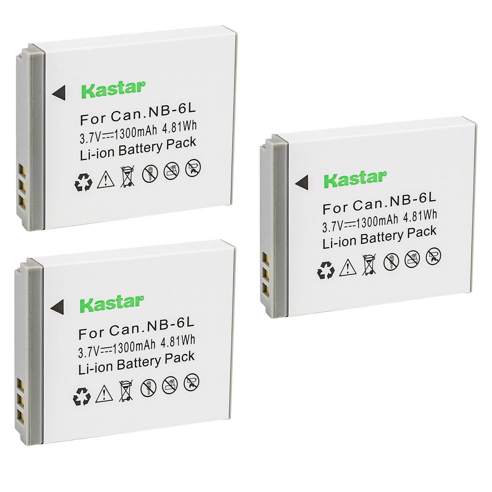 Kastar 3-Pack 3.7V 1300mAh Rechargeable Li-ion Batteries Replacement for Came-TV 4 Headset, WAERO & KUMINIK8 Wireless Headsets - Perfect for Studio Recording, Live Streaming & DJ Performances