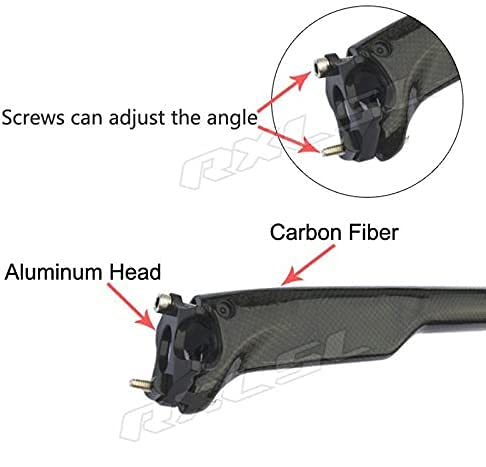 RXL SL Carbon Fiber Bicycle Seatpost - 27.2/30.8/31.6mm MTB & Road Bike Seat Post with 3K Matte/Glossy Finish & 25mm Offset - Lightweight Cycling Component for Mountain & Racing Bikes | Perfect for Road Cycling, Trail Riding & Competitive Racing