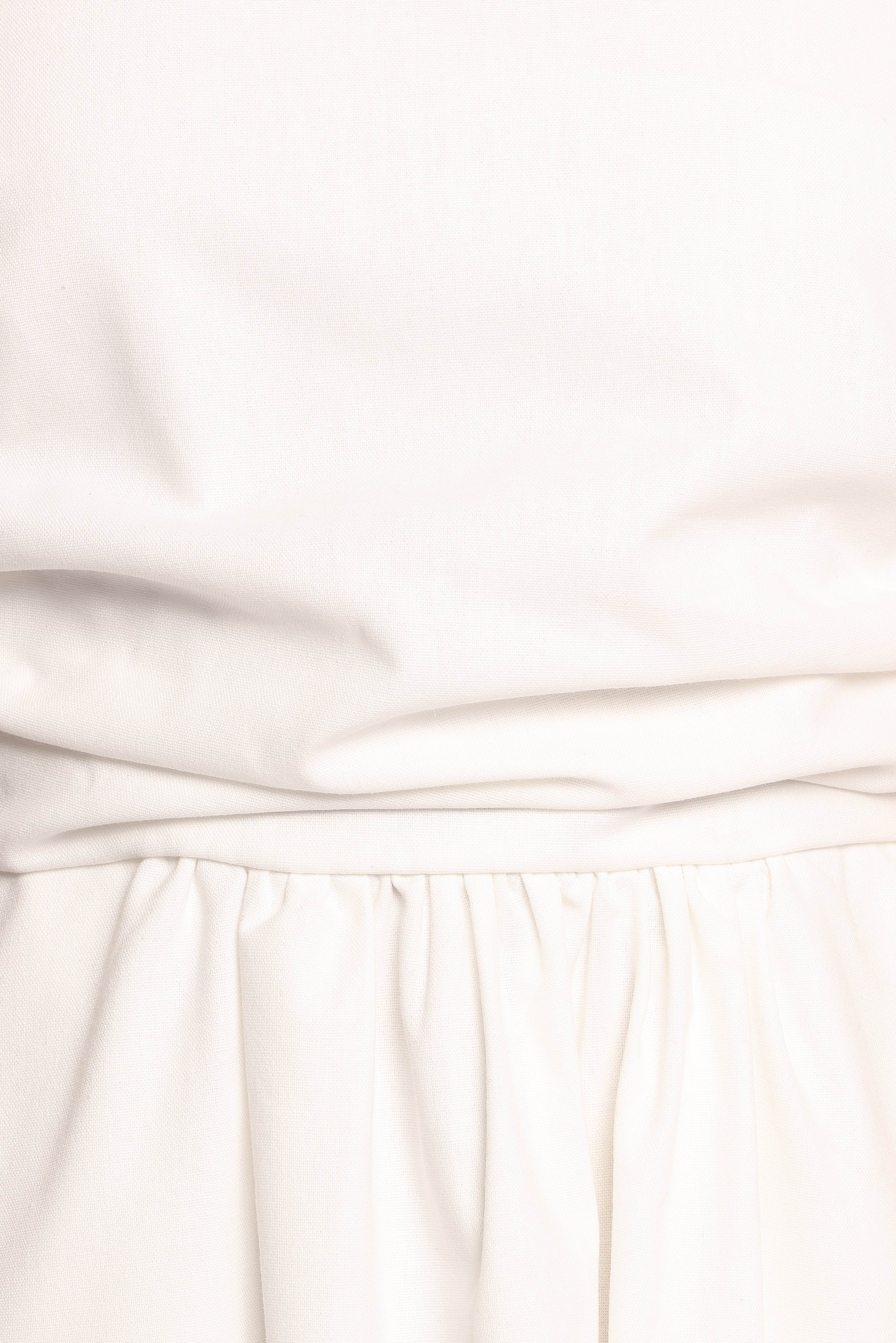 Elegant White Clo Puff Sleeve Midi Dress for Women - Perfect for Weddings, Parties & Special Occasions