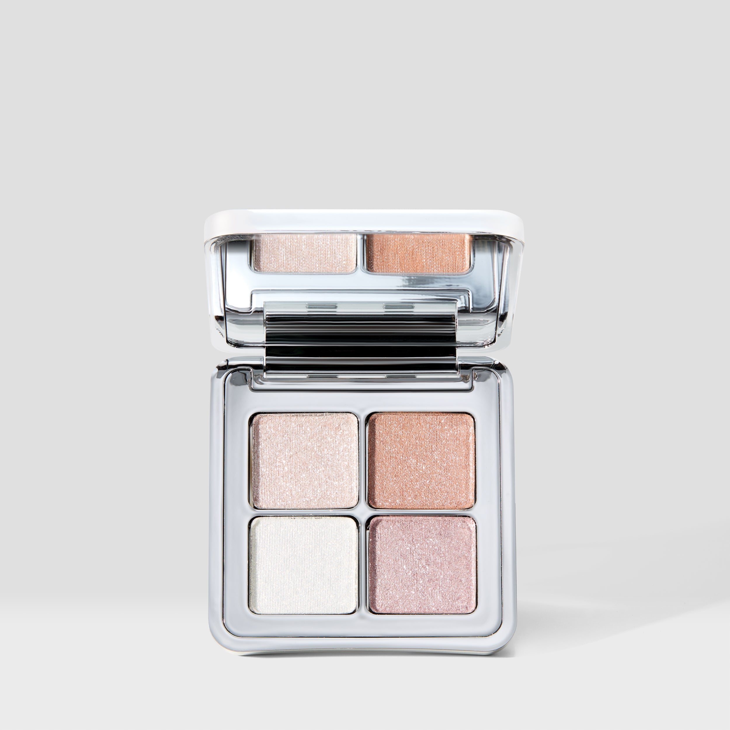 Wet Shimmer Quad Eyeshadow Palette - Long-Lasting Pigmented Makeup for Party & Night Out - Perfect for Glamorous Evening Looks & Special Occasions