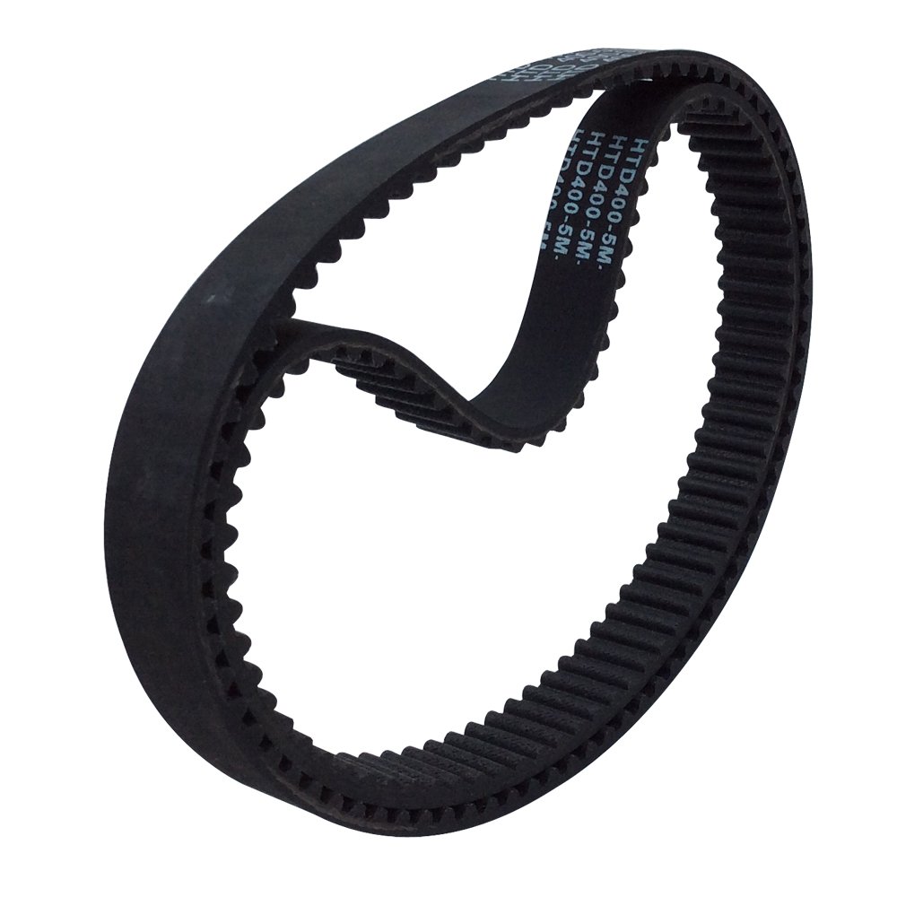 2Pcs HTD 5M Rubber Timing Belts - 400mm Length, 80 Teeth, 15mm Width - Closed-Loop Industrial Synchronous Belt for 3D Printers, CNC Machines & Power Transmission Systems