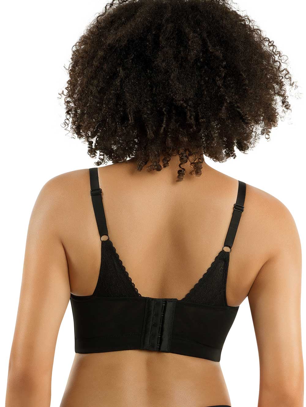 Parfait Mia Dot Wire-Free Padded Mesh Bralette - Comfortable Seamless Underwire Bra for Women, Black | Perfect for Yoga, Lounge & Everyday Wear