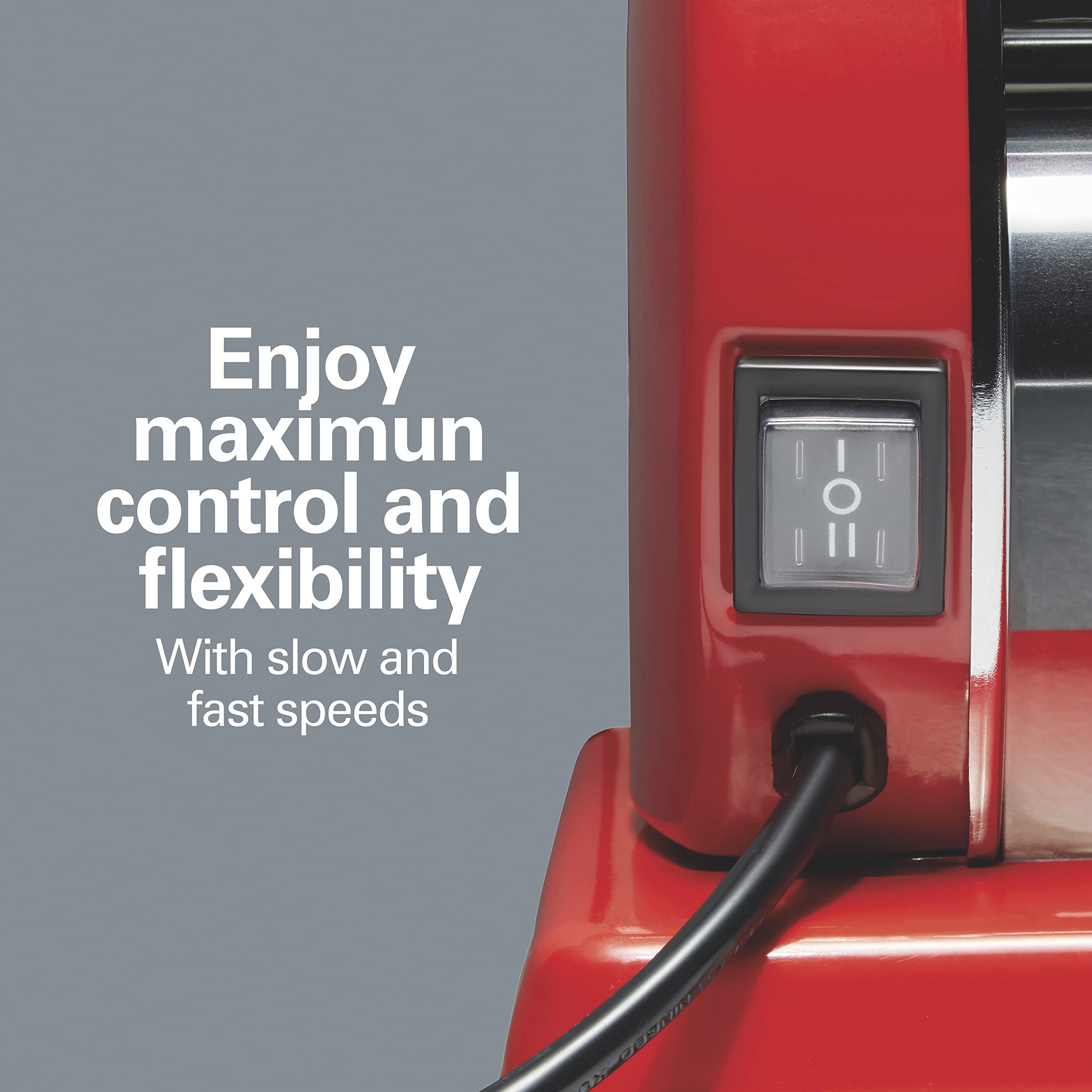 Hamilton Beach Electric Pasta Maker Machine - 9 Adjustable Thickness Settings for Homemade Pasta, 6” Wide Sheets, Includes Spaghetti & Fettucine Cutters - Perfect for Italian Cuisine, Family Dinners & Restaurant-Style Meals (Model 86651, Red)
