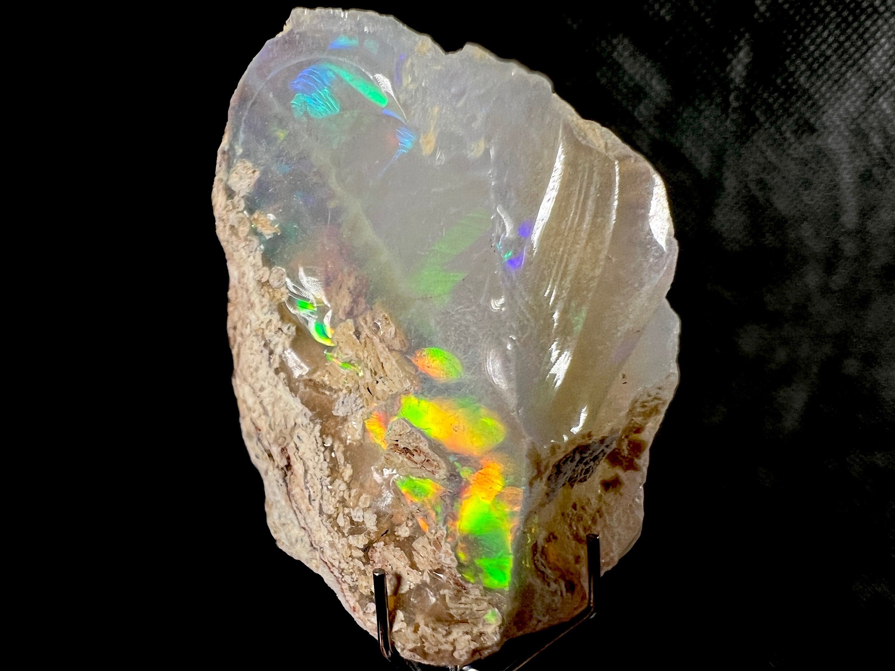 Premium 4A+ Welo Opal Raw Crystal - Certified Cutting Grade Opal for Jewelry Making (50637) | Ideal for Rings, Necklaces, and Handcrafted Gemstone Designs