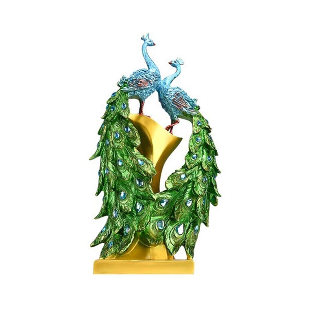 UXZDX Peacock Blue Heron Metal Garden Sculpture Set - 2 Elegant Metal Crane Statues for Outdoor Decor, Yard Art & Patio Ornaments | Perfect for Garden, Lawn, Pond & Backyard Landscaping