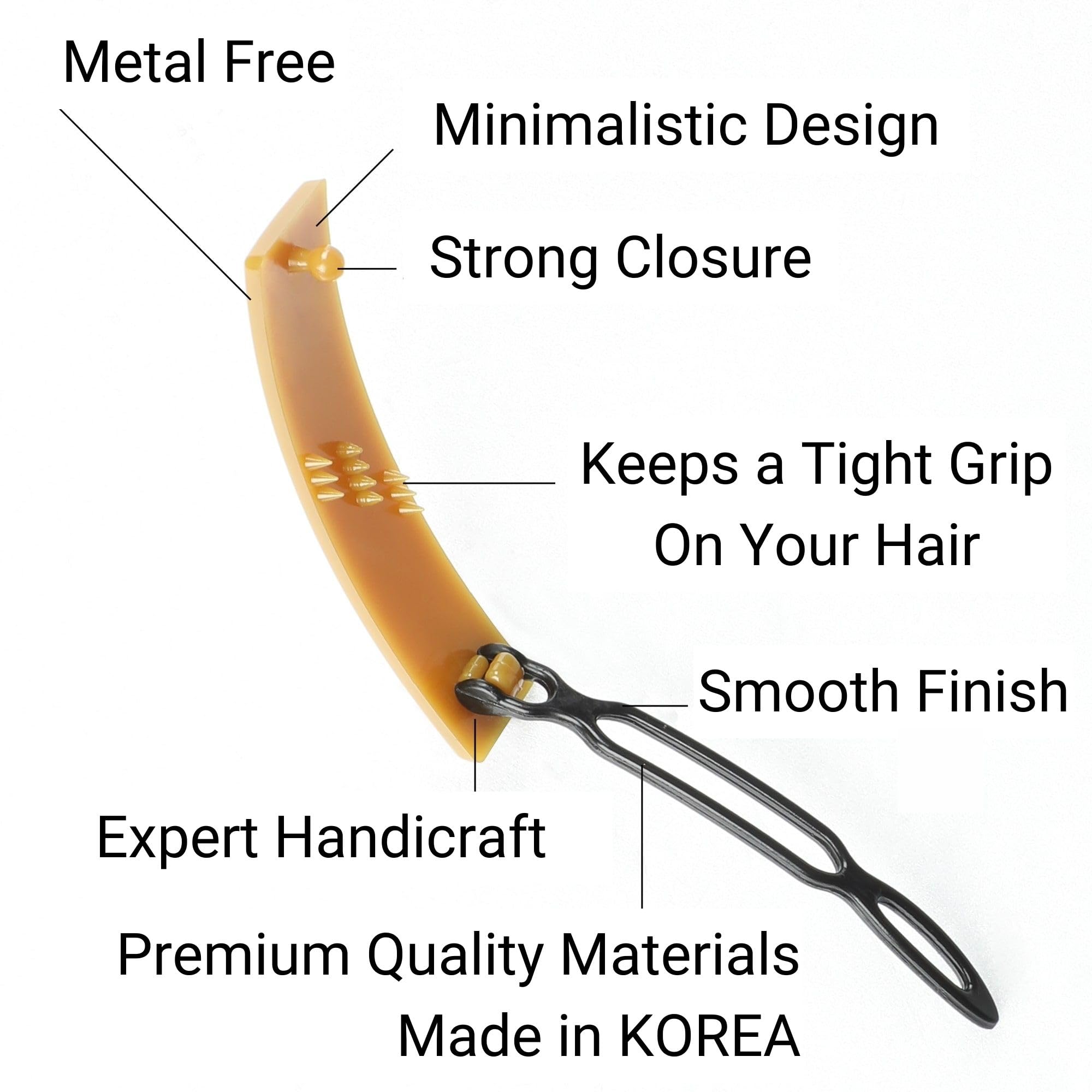12pcs Hair Barrettes Set for Women & Girls - Non-Slip Grip Snap Hair Clips for Thick, Thin & Fine Hair | BPA Free Non-Metal Hair Accessories | Perfect for School, Work, Parties & Everyday Styling