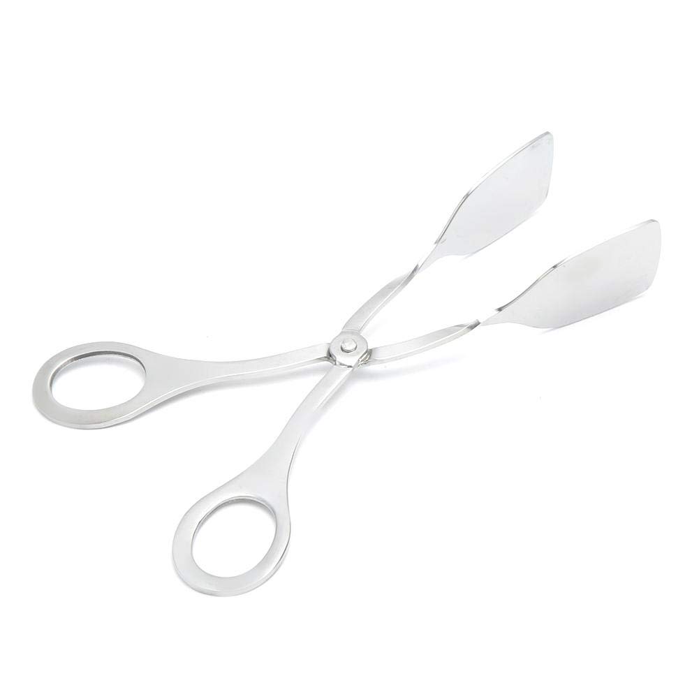 Stainless Steel Scissor Cooking Tongs - Durable BBQ Clip for Baking, Bread, Steak, and Kitchen Serving - Perfect for Grilling, Buffet, and Home Cooking
