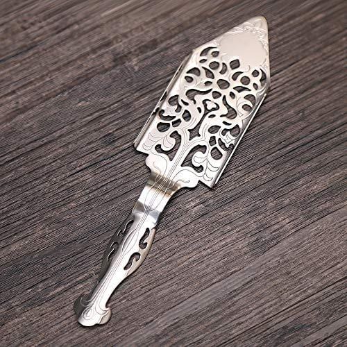Premium Stainless Steel Absinthe Spoon & Dripper Set - Essential Absinthe Fountain Accessory for Sugar Cubes & Glasses - Perfect for Home Bars, Cocktail Parties & French Spirit Tasting